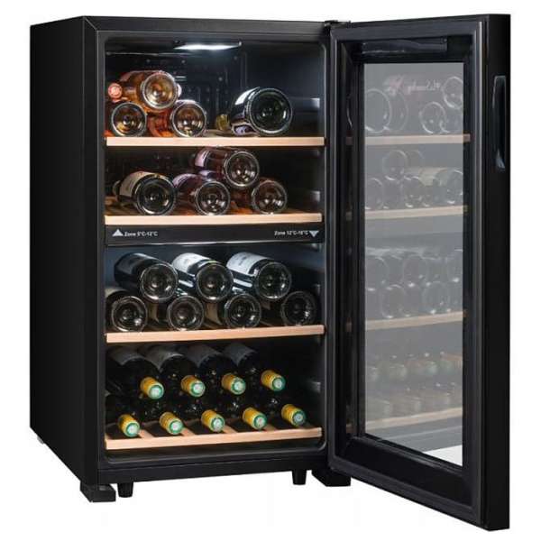 Шкаф винный двухзонный La Sommeliere LS51.2ZBLACK